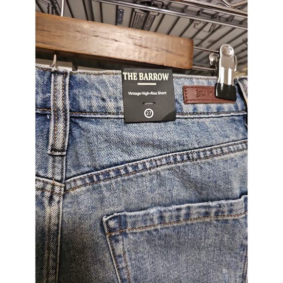 Blank NYC The Barrow Vintage High Rise Short Womens 27 Distressed Raw Hem 3" - Picture 3 of 3